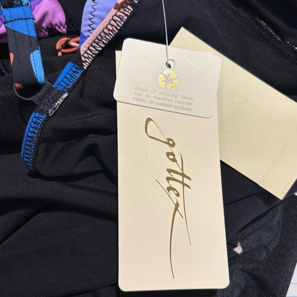 PROFILE by Gottex SZ 12 One Piece Floral Bathingsuit Ruching Padded NEW with tag - Picture 11 of 13